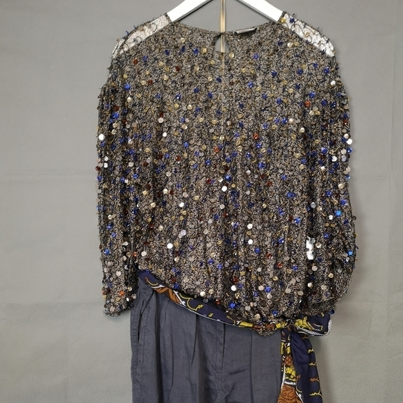 VINTAGE Dries Van Noten Luxury Sheer Knit Sparkle Sweater ***HOST PICK*** - Picture 4 of 14